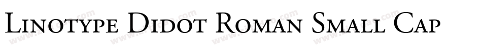 Linotype Didot Roman Small Caps & Oldstyle Figures字体转换